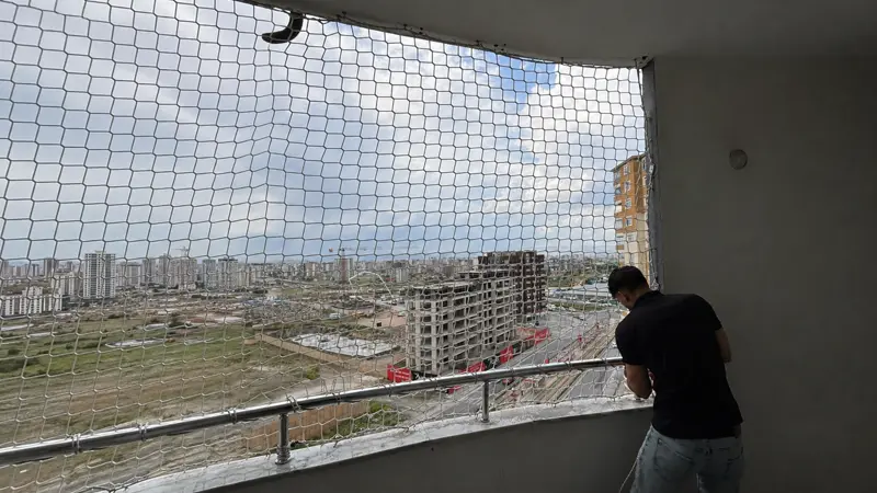 Güvenlik filesi uygulama örneği, Kayseri No17